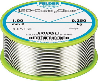Felder soldeerdraad | 1 mm | 100 g | sn100ni+ | 1 stuk - 5552941010 5552941010