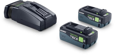 Festool 18v 2x 8.0ah tbx8 sca16 energie-set - 578892