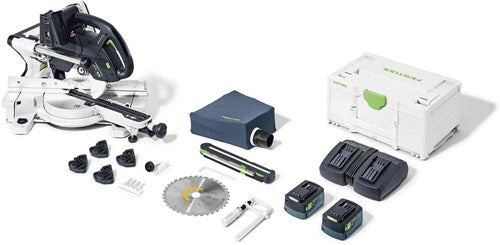 Load image into Gallery viewer, Festool ksc 60 eb 5.0 i-plus | kapex accu afkortzaag 2x18v 216mm in systainer (2x 5.0ah accu + lader) - 577954
