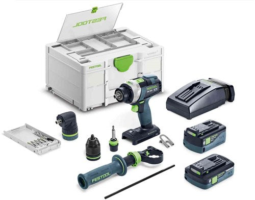Festool accu-klopboormachines tpc 18 4 5,0 4,0 i-set quadrive - 577621 577621