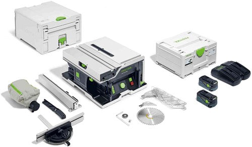 Load image into Gallery viewer, Festool csc sys 50 ebi-plus | accu tafelcirkelzaag 2x18v in systainer (2x 5.0ah accu + tcl 6 duo snellader) - 577374
