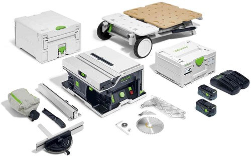 Load image into Gallery viewer, Festool accu-tafelcirkelzaag csc sys 50 ebi-set - 577379 577379

