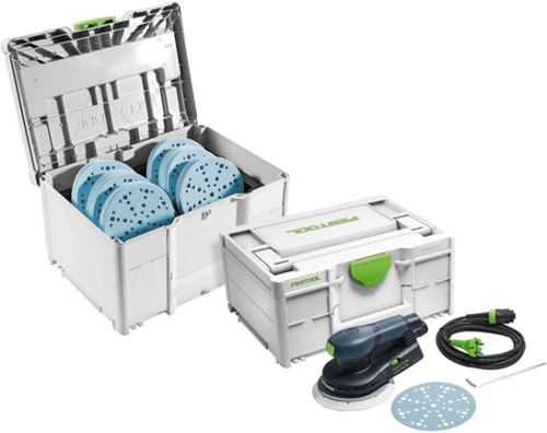 Load image into Gallery viewer, Festool ets ec 150 3 eq-sys gr excenterschuurmachine + sys-stf d150 gr-set in systainer - 578265
