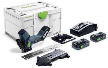 Festool isc 240 hpc 4.0 ebi-plus | accu isolatiezaag 18v 240mm in systainer (2x 4.0ah accu + lader) - 576569