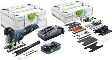 Festool psc 420 hpc 4.0 ebi-set | carvex accu pendeldecoupeerzaag 18v 120mm in systainer (1x 4.0ah accu + lader) - 576523