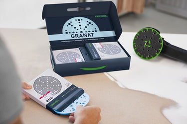 Festool accessoires festool stf d150 48 gr-set schuurschijf | 6-delig | korrels p60 80 120 180 220 320 - 578166