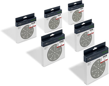 Festool accessoires festool stf d150 48 gr-set schuurschijf | 6-delig | korrels p60 80 120 180 220 320 - 578166