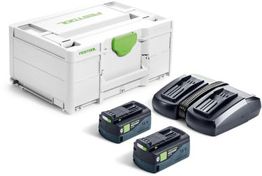 Festool sys 18v 2xhp5,0 tcl6duo energie-set - 578679