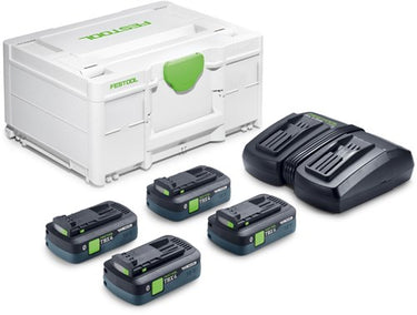 Festool sys 18v 4x 4.0ah tbx4 tcl6duo energie-set - 578823
