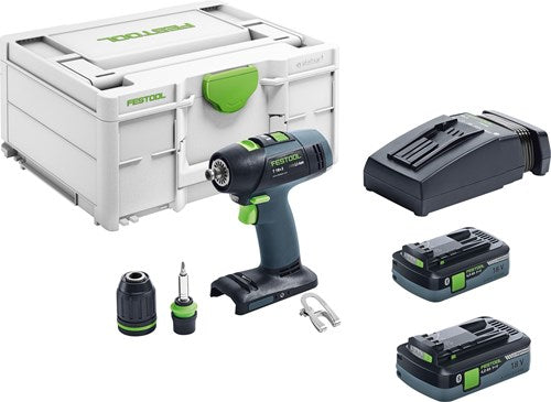 Load image into Gallery viewer, Festool t 18+3 hpc 4,0 i-plus accuschroefboormachine | li-ion 4.0ah - 576446
