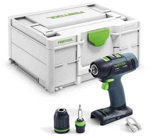 Afbeelding laden in galerijviewer, Festool t 18+3 li basic accuschroefboormachine | zonder accu's en lader - 576448
