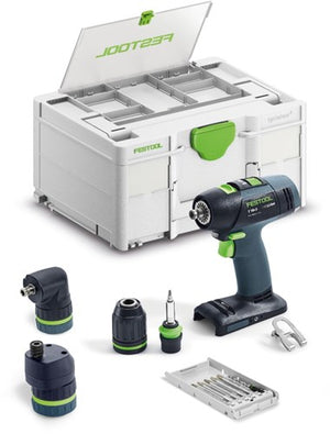 Festool t18 + 3 basic-set accu schroefboormachine | zonder accu's en lader - 578828