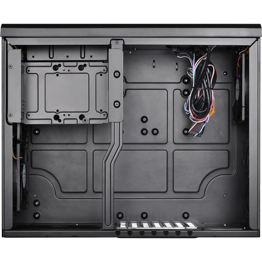 Silverstone sst-gd10b htpc behuizing (zwart | 2x usb-a)