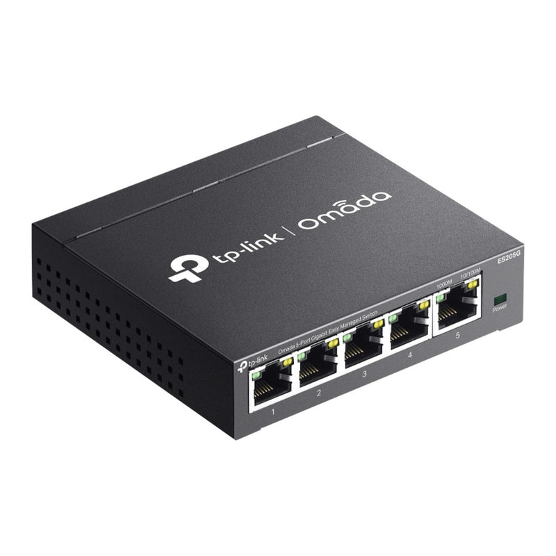 Load image into Gallery viewer, Tp-link omada es205g 5-poort gigabit easy managed switch (zwart)
