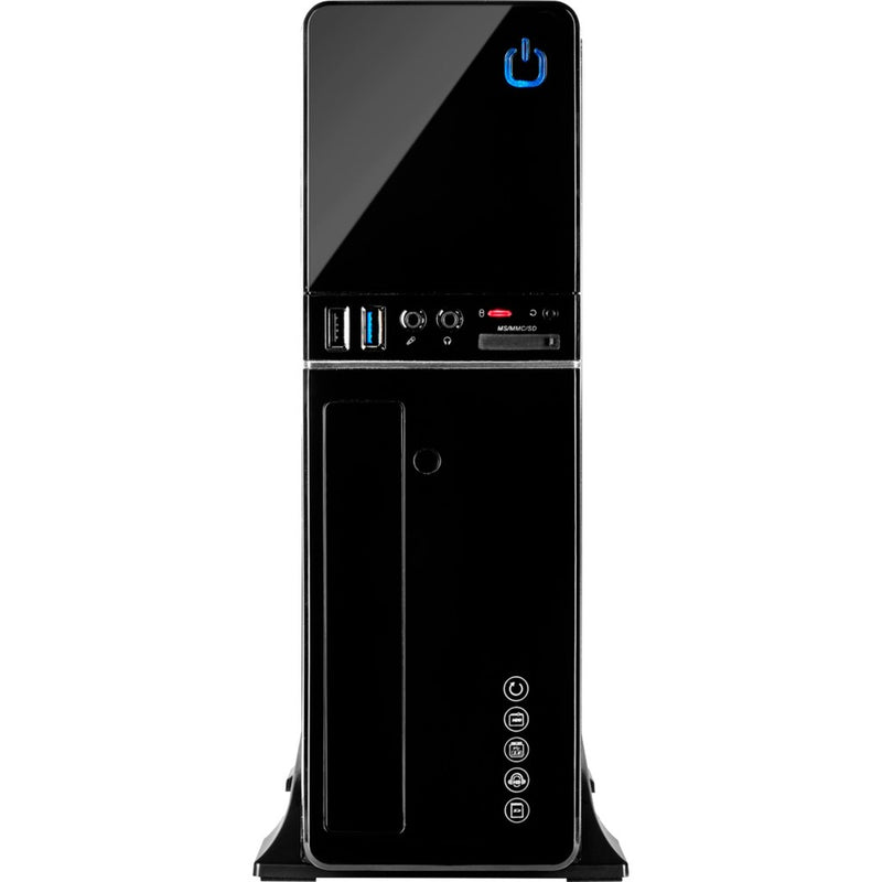 Load image into Gallery viewer, Inter-tech it-607 mini tower behuizing (zwart | 2x usb-a)
