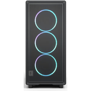 Fractal design epoch rgb midi tower behuizing (zwart | 2x usb-a | 1x usb-c | rgb | tempered glass)