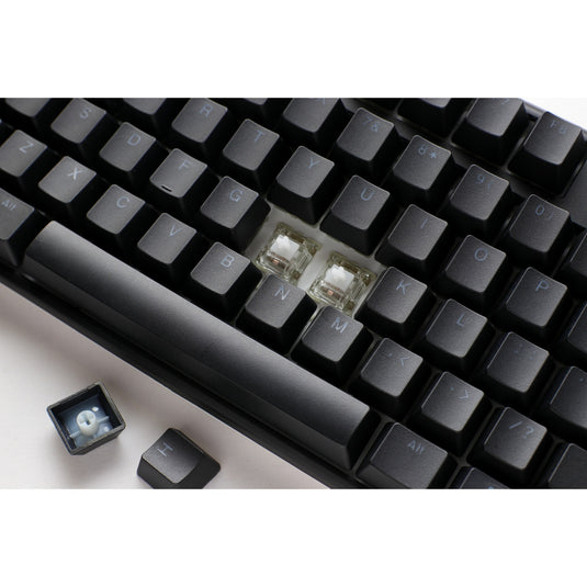 Ducky one 3 classic tkl rgb mechanisch toetsenbord (zwart, us lay-out (qwerty), cherry mx speed silver, 80% (tkl), rgb leds, double-shot pbt, hot-swappable, quack mechanics)