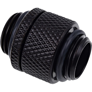 Alphacool eiszapfen double nipple rotatable g1 4 ag to g1 4 ag aansluiting (zwart)