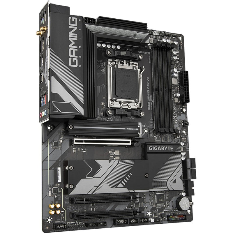 Load image into Gallery viewer, Gigabyte b650 gaming x ax v2 socket am5 moederbord (zwart grijs, raid, 2.5 gb-lan, wlan, bt, sound, atx)
