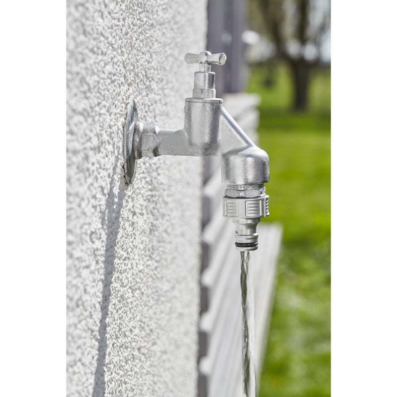 Load image into Gallery viewer, Gardena premium kraanstuk 21 mm (g 1 2 ) (zilver, 18240-50)

