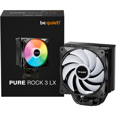 Be quiet! pure rock 3 lx rgb cpu-koeler (zwart)