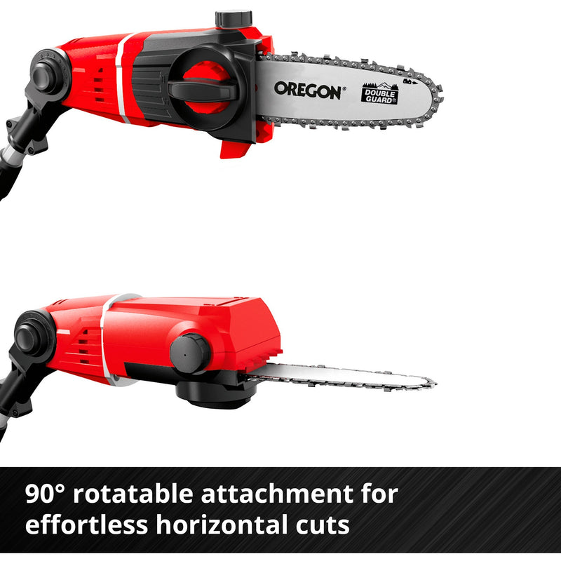 Load image into Gallery viewer, Einhell accu tuin-multitool ge-hc 18 li t solo stoksnoeizaag (rood, accu en oplader niet inbegrepen)
