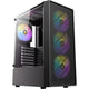 Antec ax26 rgb elite midi tower behuizing (zwart | 3x usb-a | tempered glass)
