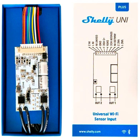 Shelly plus uni besturingsmodule