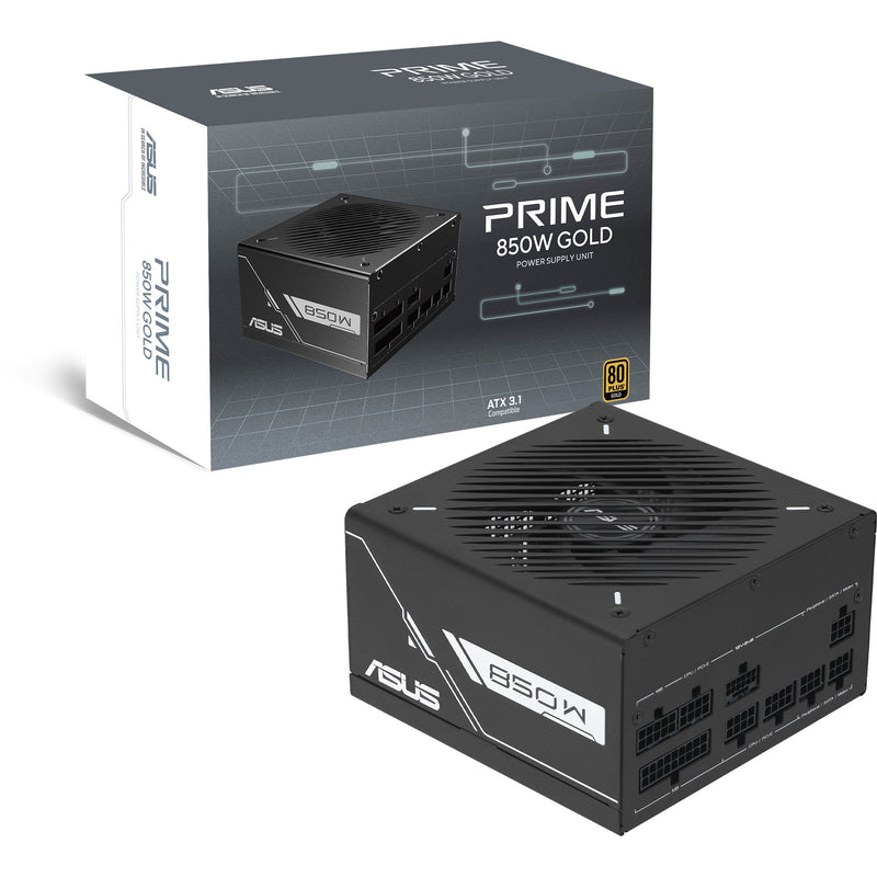 Load image into Gallery viewer, Asus prime gold black edition modulaire 850 watt voeding (zwart, 1x 12v-2x6, 3x pcie)
