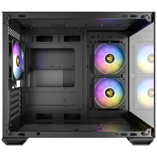 Antec cx600m argb mini tower behuizing (zwart | 3x usb-a | tempered glass)