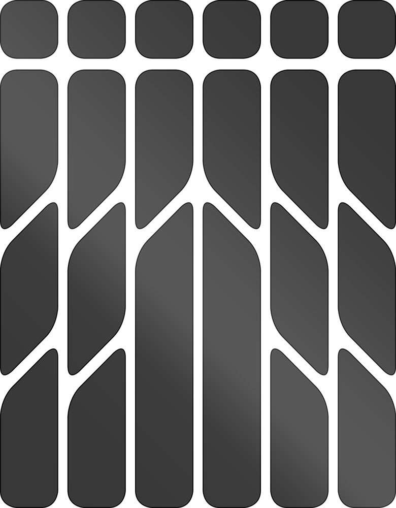 Load image into Gallery viewer, Rie:sel design reflex decals set 're:flex' black
