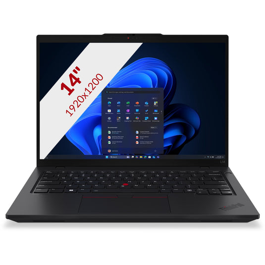 Lenovo thinkpad l14 gen 6 (21s6002dmh) 14 laptop (zwart | core ultra 7 255u | intel® graphics | 16 gb | 512 gb ssd)