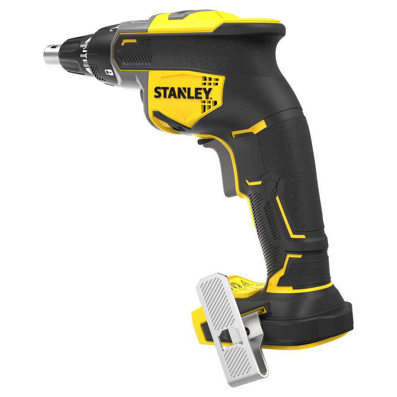 Load image into Gallery viewer, Stanley brushless 18v v20 gipsplaatschroevendraaier solo schroeftol (zwart geel, accu en oplader niet inbegrepen)
