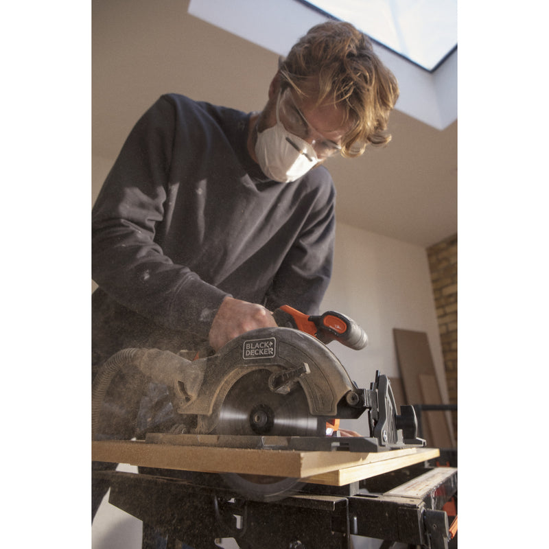Load image into Gallery viewer, Black+decker 18v brushless cirkelzaag 165mm handcirkelzaag (zwart oranje, accu en oplader niet inbegrepen)
