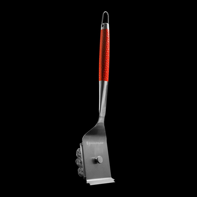 Load image into Gallery viewer, Kamado joe krafted stalen grillborstel grillreinigingsborstel (rood)
