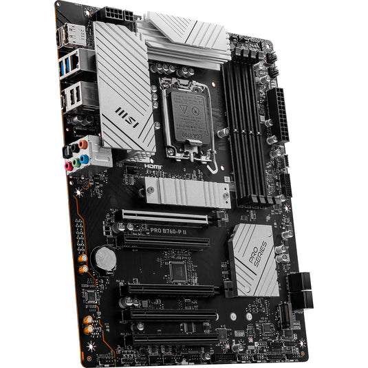 Msi pro b760-p ii socket 1700 moederbord (zwart, raid, 2,5gb-lan, sound, atx)