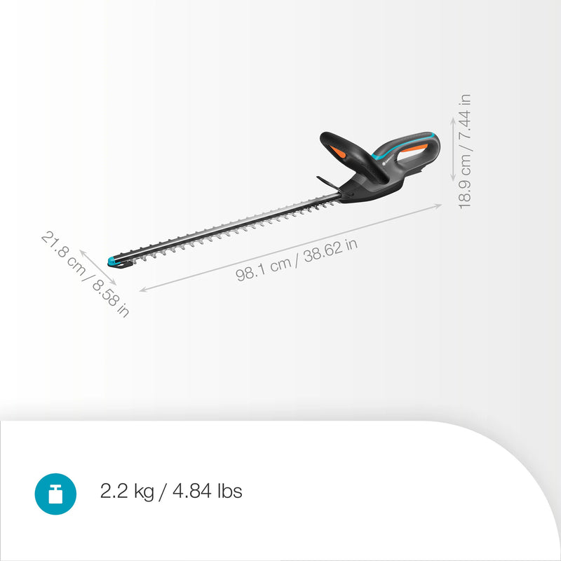 Load image into Gallery viewer, Gardena accuheggenschaar easycut 55 18v solo (grijs turquoise, 14735-55, accu en oplader niet inbegrepen)

