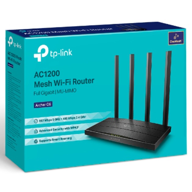 Load image into Gallery viewer, Tp-link archer c6 v4.0 router (zwart)
