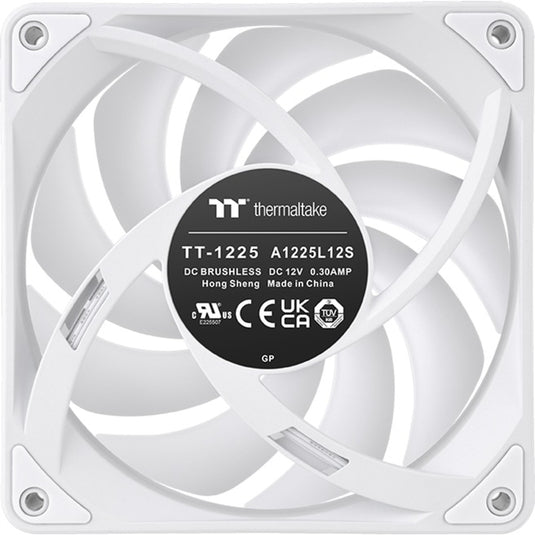Thermaltake ct120 ex reverse argb sync pc cooling fan snow (3-fan pack) case fans (wit, 3 stuks, 120 x 120 x 25 mm, pwm)