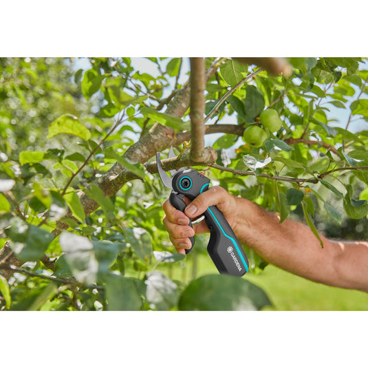 Gardena snoeischaar assistcut (zwart turquoise, bypass)