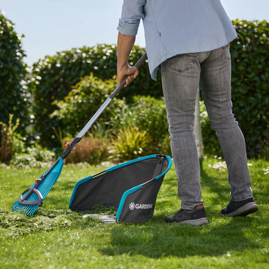 Gardena grasopvangbak 49 liter opvangzak (grijs turquoise, 11770-20)