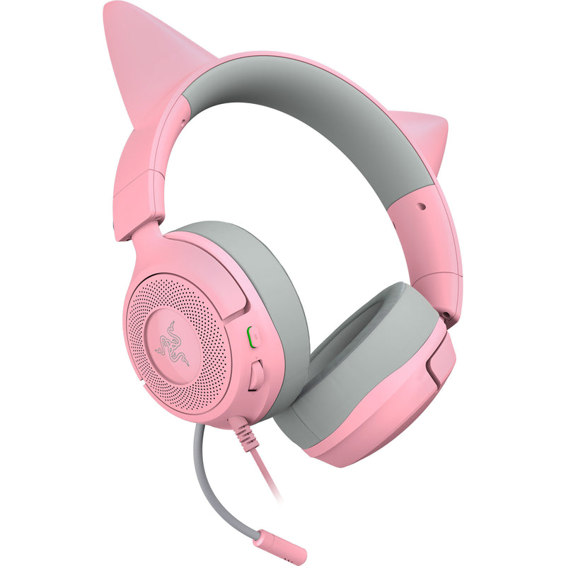 Load image into Gallery viewer, Razer kraken kitty v3 x quartz over-ear gaming headset (roze grijs)
