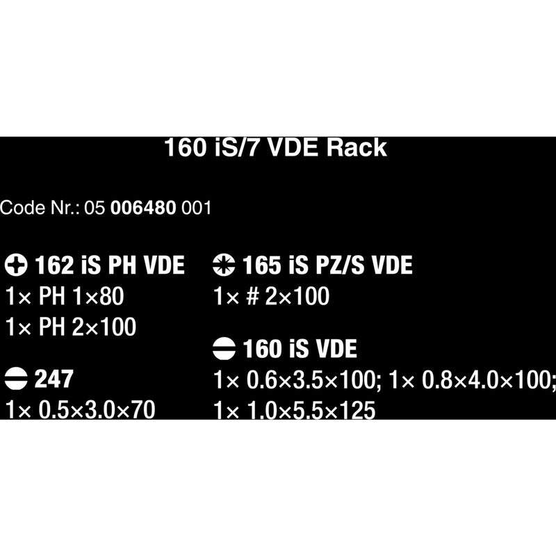 Load image into Gallery viewer, Wera 160 is 7 schroevendraaierset kraftform plus serie 100 (rood geel, eenpolige fasetester, houder, 7‑delig)

