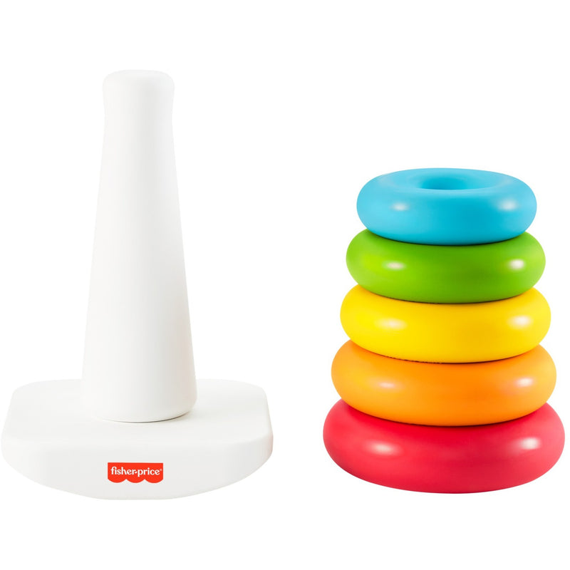 Load image into Gallery viewer, Mattel kleurenringpiramide (eco-friendly) motorisch speelgoed
