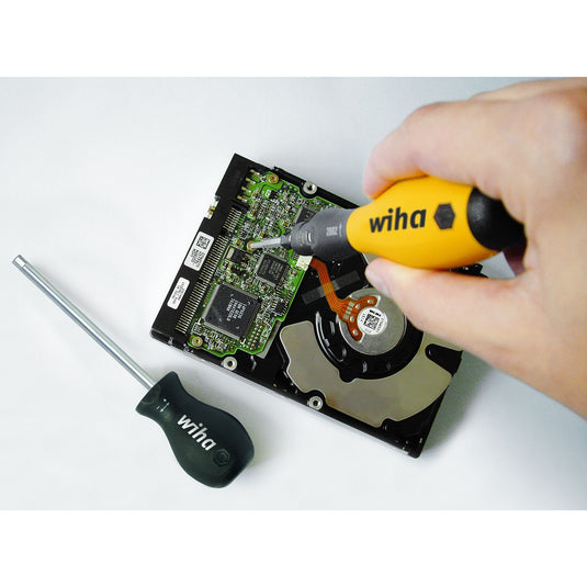 Wiha momentschroevendraaier torquevario-s esd (zwart geel, 0,5 - 2 nm)