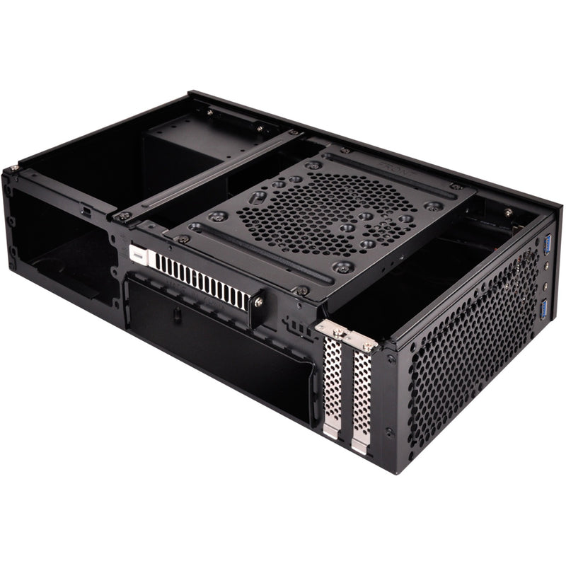 Load image into Gallery viewer, Silverstone sst-ml09b htpc behuizing (zwart | 2x usb-a)
