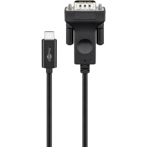 Goobay usb-c naar vga adapterkabel (zwart, 1,8 meter)