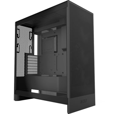 Nzxt h7 flow (2024) midi tower behuizing (zwart | 2x usb-a | 1x usb-c | tempered glass)