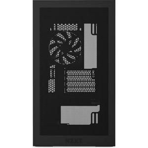 Nzxt h3 flow midi tower behuizing (zwart (mat) | 1x usb-a | 1x usb-c | tempered glass)