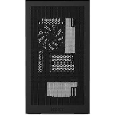 Nzxt h3 flow midi tower behuizing (zwart (mat) | 1x usb-a | 1x usb-c | tempered glass)